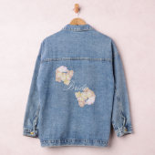 Schöne Braut mit Blumenmuster Jeansjacke (Hangar)