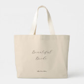 Schöne Braut-Tasche Jumbo Stoffbeutel (Rückseite)