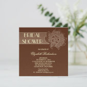 schöne Brautdusche Einladung (Stehend Vorderseite)