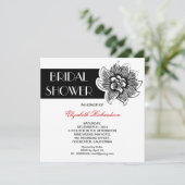 schöne Brautdusche Einladung (Stehend Vorderseite)