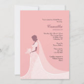 Schöne Brautdusche Einladung (Vorderseite)