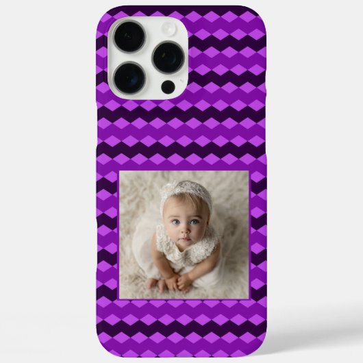 Schöne Brautdusche-Geschenke Chevron-Muster Case-Mate iPhone Hülle (Rückseite)