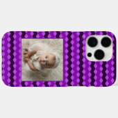 Schöne Brautdusche-Geschenke Chevron-Muster Case-Mate iPhone Hülle (Rückseite (Horizontal))
