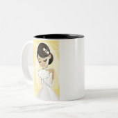 Schöne Bräute Zweifarbige Tasse (Vorderseite Links)