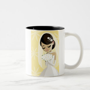 Schöne Bräute Zweifarbige Tasse