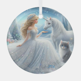 Schöne Brautfantasy-Ornament Ornament Aus Glas