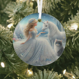 Schöne Brautfantasy-Ornament Ornament Aus Glas