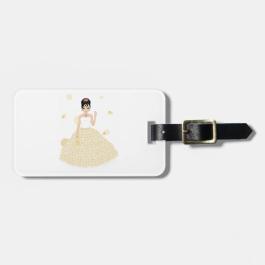 Schöne Bride Luggage Tags Gepäckanhänger (Vorderseite horizontal)
