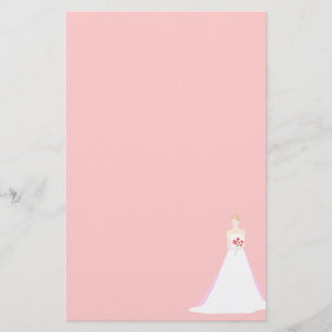 Schöne Bride Wedding Briefpapier