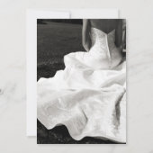 Schöne Bride Wedding Einladung (Rückseite)