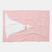 Schöne Bride Wedding Geschirrtuch (Horizontal)