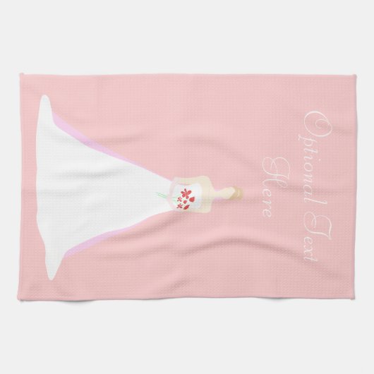 Schöne Bride Wedding Geschirrtuch (Horizontal)