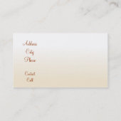 Schöne Bridge Business Card Visitenkarte (Rückseite)