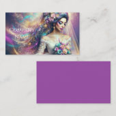 Schöne Bridge mit farbenprächtigem Glitzer Design Visitenkarte (Vorne/Hinten)