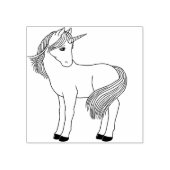 Schöne Briefmarke aus Einhorn Gummistempel (Prägung)