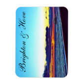 Schöne Brighton und Hove Beach & Sunset Magnet (Vertikal)