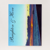 Schöne Brighton und Hove Beach & Sunset Puzzle (Vertikal)