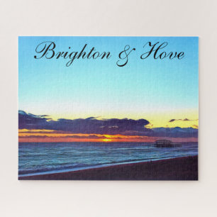 Schöne Brighton und Hove Beach & Sunset Puzzle