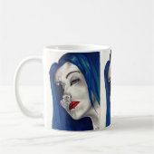 Schöne Broken Goth Fantasy Original Kunst Kaffeetasse (Links)