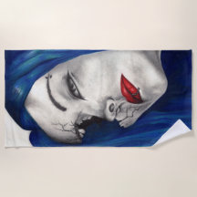 Schöne Broken Goth Girl Horror Fantasy Kunst, Dich