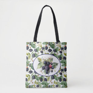 Schöne Brombeeren Aquarellkunst Tasche