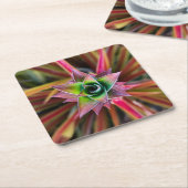Schöne Bromeliad Blume Rechteckiger Pappuntersetzer (angewinkelt)