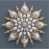 Schöne Brooch Aufkleber (Vorderseite)