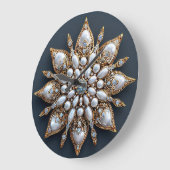 Schöne Brooch Große Wanduhr (Winkel)