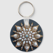 Schöne Brooch Schlüsselanhänger (Rückseite)