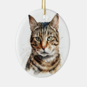 SCHÖNE, BROWBBY-KURZE HAARKATZE KERAMIK ORNAMENT (Rechts)