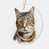 SCHÖNE, BROWBBY-KURZE HAARKATZE KERAMIK ORNAMENT (Links)