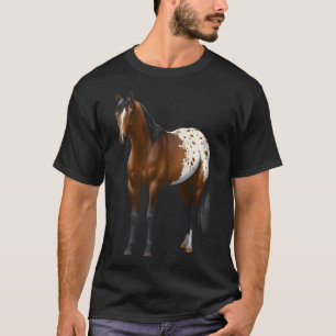 Schöne Brown Bay Appaloosa Pferd Lover Geschenk Pr T-Shirt