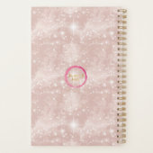 Schöne Brown Hair Girl Planner Planer (Rückseite)