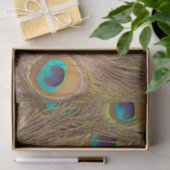 Schöne Brown Peacock Feathers Seidenpapier (Geschenk)