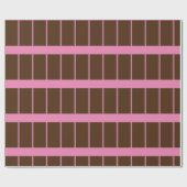 Schöne BROWN PINK LINIE Geschenkpapier (Flach)