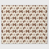 Schöne Brown-Satin-Bögen Geschenkpapier (Flach)