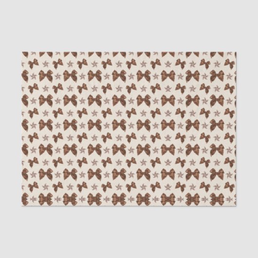 Schöne Brown-Satin-Effekt-Bögen Seidenpapier (Vorderseite)