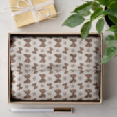 Schöne Brown-Satin-Effekt-Bögen Seidenpapier (Geschenk)