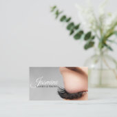 Schöne Brows Microblading & Lash Extensions Visitenkarte (Stehend Vorderseite)