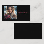 Schöne Brücke am romantischen See Visitenkarte (Vorne/Hinten)