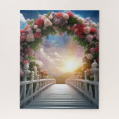 Schöne Brücke zum Himmel Puzzle (Vertikal)