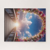 Schöne Brücke zum Himmel Puzzle (Horizontal)