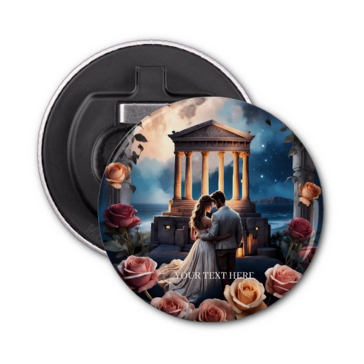 Schöne Brücken und Bräuche Stehend am Meer Flaschenöffner (Vorderseite)