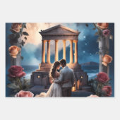 Schöne Brücken und Bräuche Stehend am Meer Geschenkpapier Set (Vorderseite)