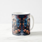 Schöne Brücken und Bräuche Stehend am Meer Kaffeetasse (VorderseiteRechts)