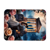 Schöne Brücken und Bräuche Stehend am Meer Magnet (Horizontal)