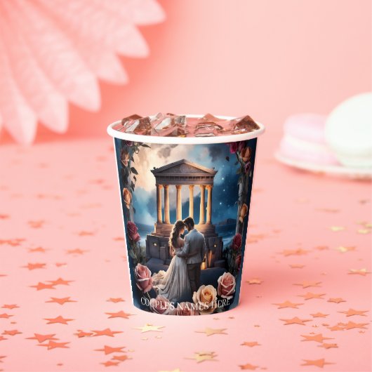 Schöne Brücken und Bräuche Stehend am Meer Pappbecher (Insitu)