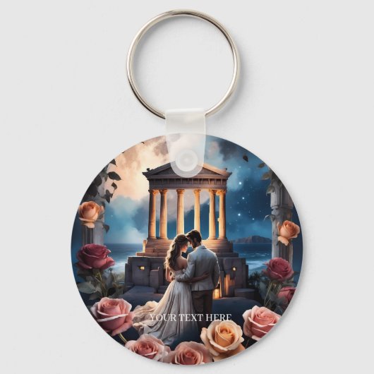 Schöne Brücken und Bräuche Stehend am Meer Schlüsselanhänger (Vorderseite)