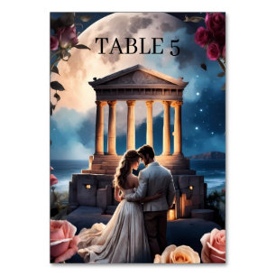 Schöne Brücken und Bräuche Stehend am Meer Tischnummer