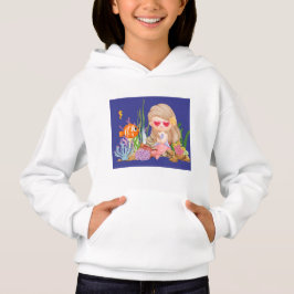 Schöne BRUNET HAIR Meerjungfrau Hoodie